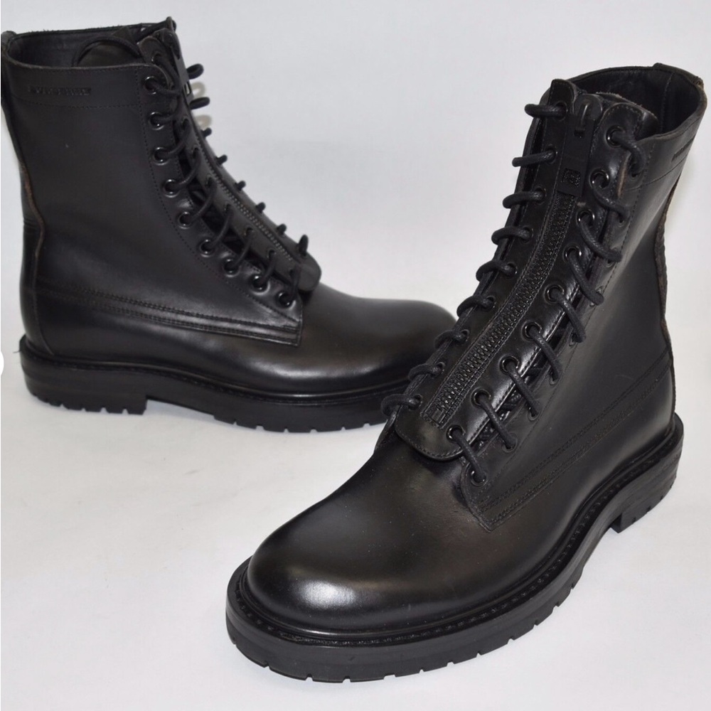 Burberry leather military boot